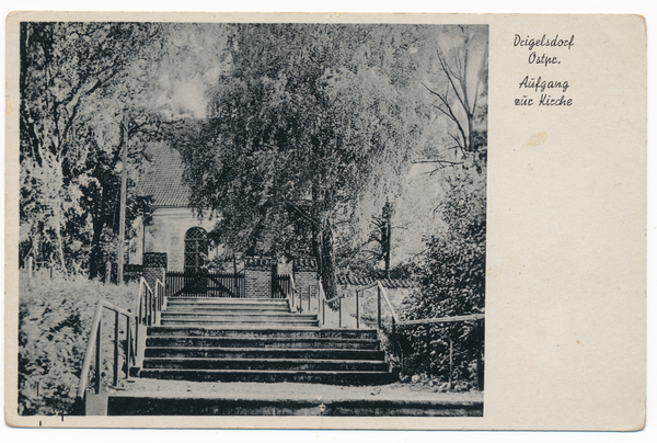 Drigelsdorf, Aufgang zur Kirche