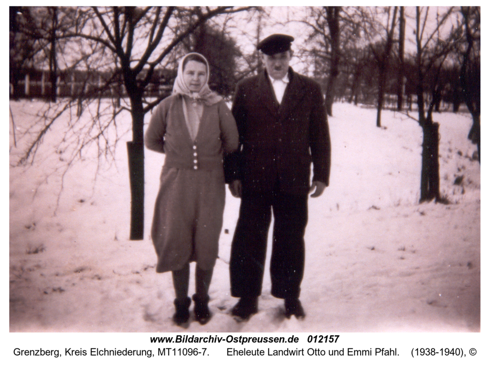 Grenzberg, Eheleute Landwirt Otto und Emmi Pfahl