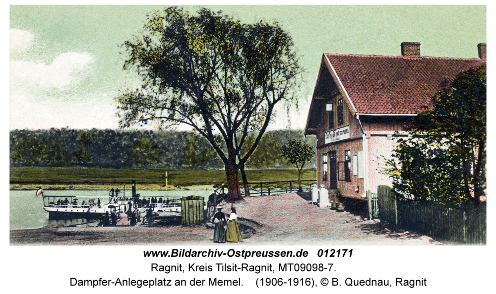 Ragnit, Dampfer-Anlegeplatz an der Memel