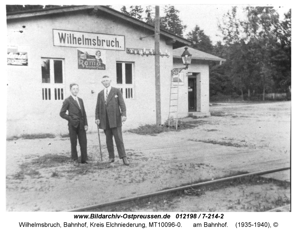 Wilhelmsbruch, am Bahnhof