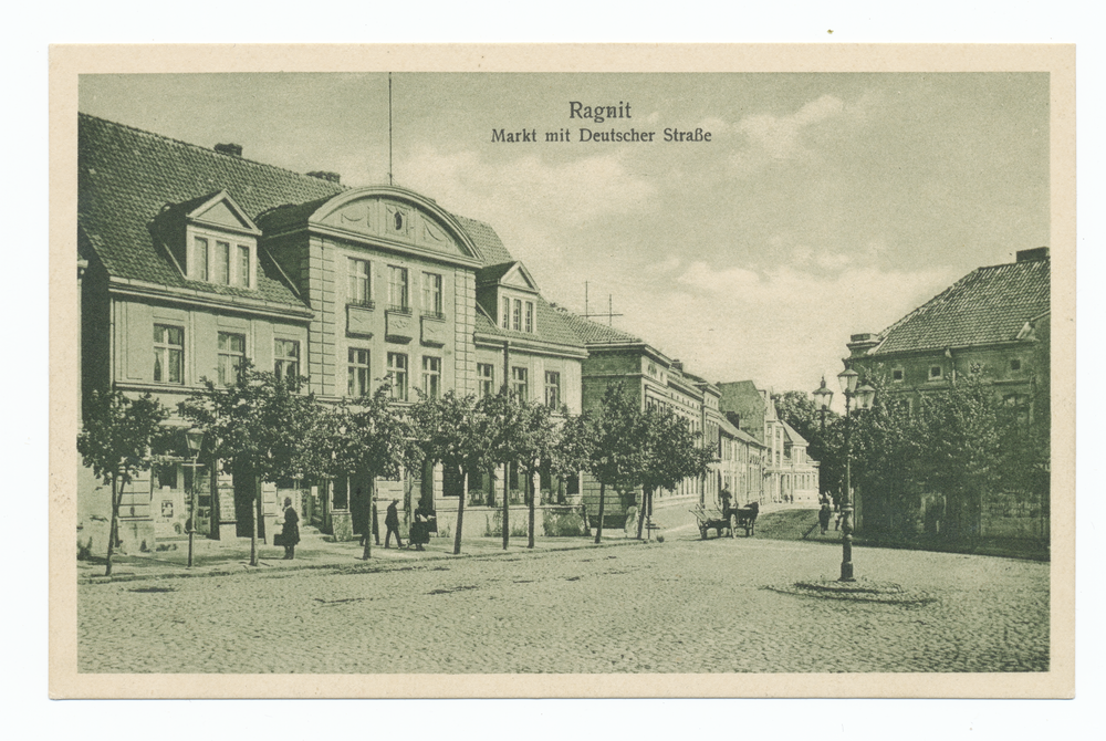 Ragnit, Markt mit Deutscher Straße