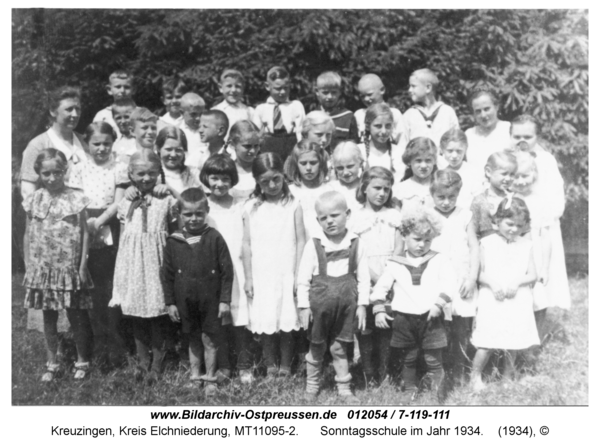 Kreuzingen, Sonntagsschule im Jahr 1934