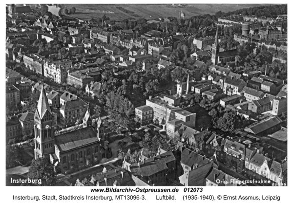 Insterburg, Luftbild