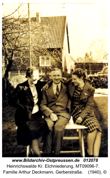 Heinrichswalde, Familie Arthur Deckmann, Gerberstraße