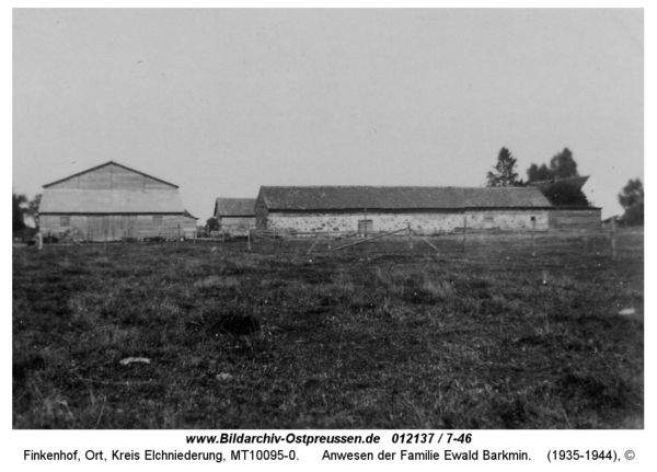 Finkenhof, Anwesen der Familie Ewald Barkmin