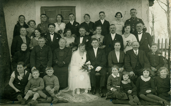Grenzberg, Hochzeit von Herta Balschus und Franz Adomeit