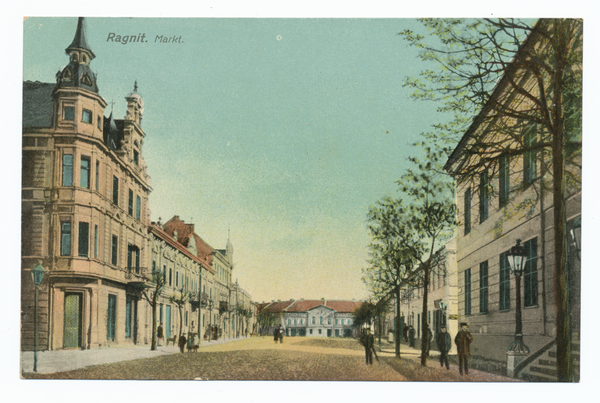 Ragnit, Marktplatz mit Landratsamt