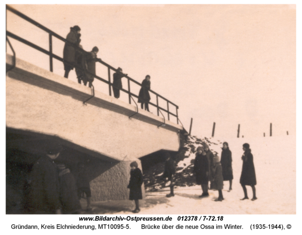 Gründann, Brücke über die neue Ossa im Winter