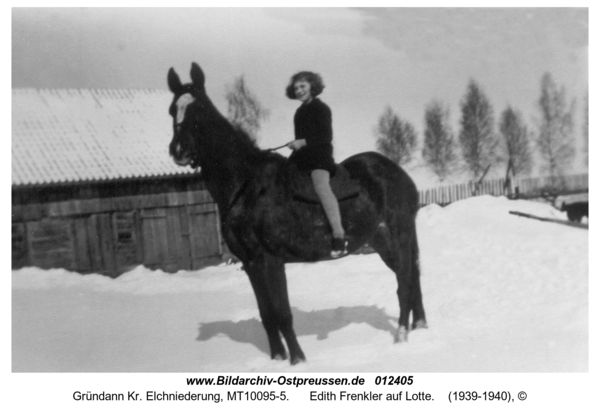 Gründann, Edith Frenkler auf Lotte