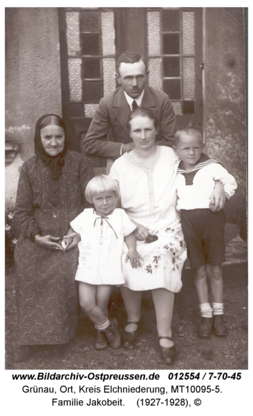 Grünau, Familie Jakobeit