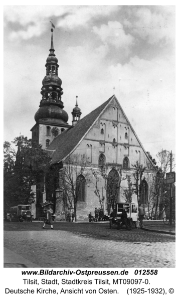 Tilsit, Deutsche Kirche, Ansicht von Osten