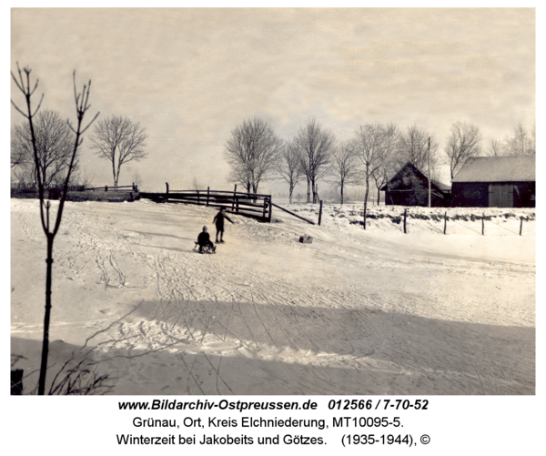 Grünau, Winterzeit bei Jakobeits und Götzes