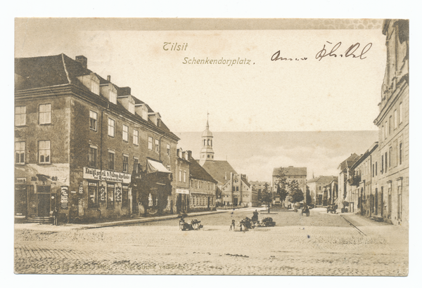 Tilsit, Schenkendorfplatz, Blick von der Deutschen Str. nach Süden