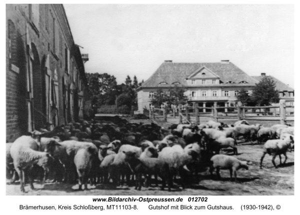 Brämerhusen, Gutshof mit Blick zum Gutshaus