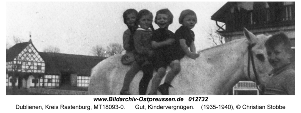 Dublienen, Gut, Kindervergnügen