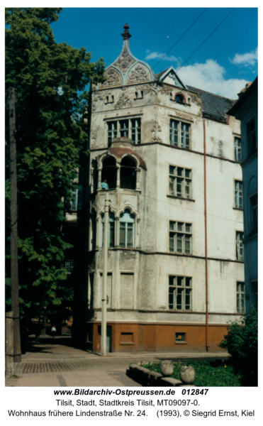 Tilsit, Wohnhaus frühere Lindenstraße Nr. 24