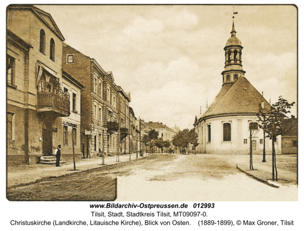 Tilsit, Christuskirche (Landkirche, Litauische Kirche), Blick von Osten