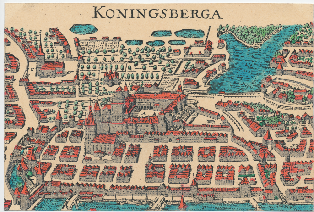 Königsberg (Pr.), Schloss, Burgfreiheit, Schlossteich und Altstadt, Historischer Stadtplan,