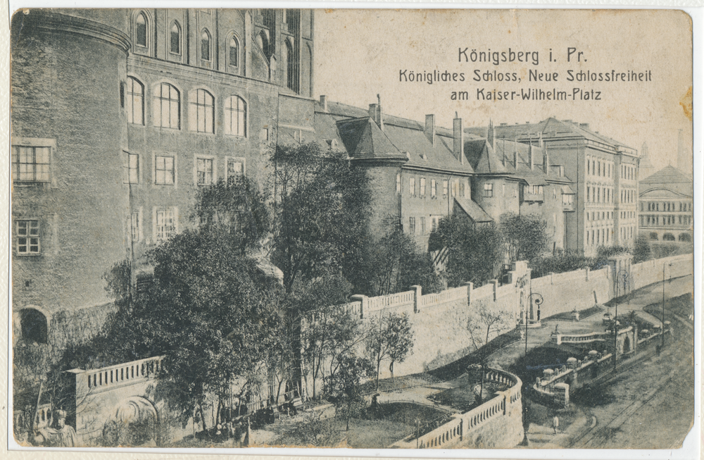 Königsberg (Pr.), Schlossterrasse am Kaiser-Wilhelm-Platz