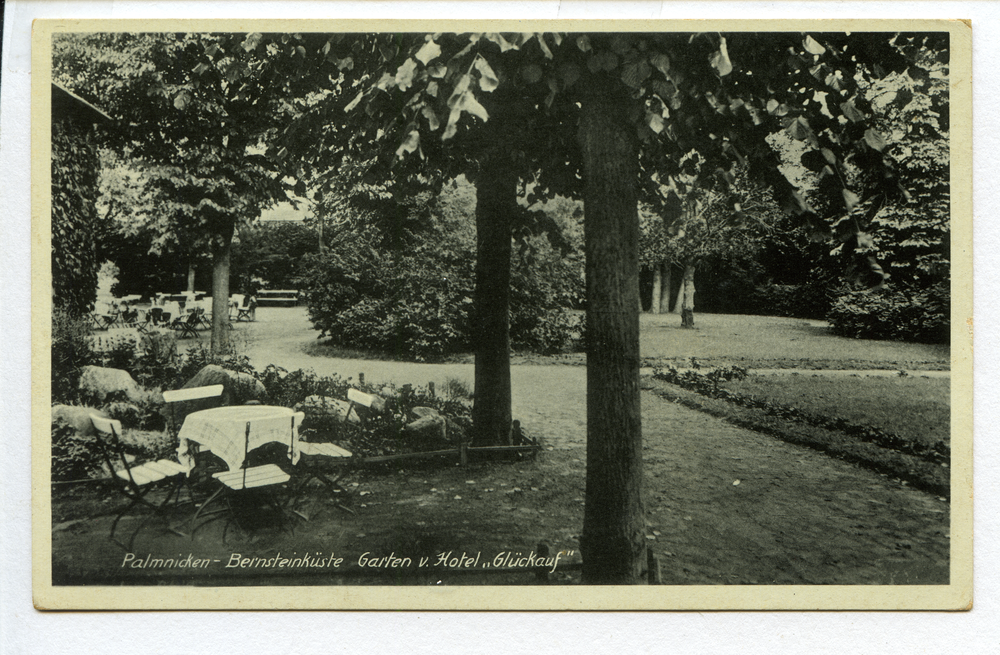 Palmnicken, Garten des Hotels "Glückauf"