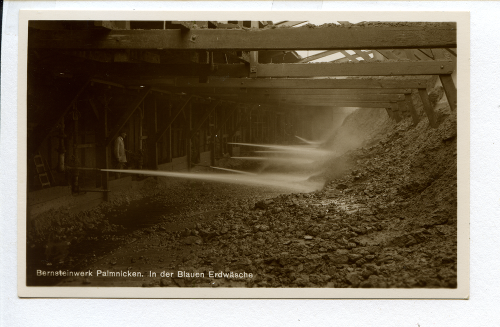 Palmnicken, Bernsteinbergwerk, In der Blauen Erdwäsche