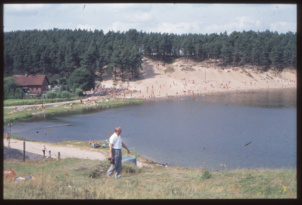 Buchwalde Kr. Osterode (Kajkowo),  Badestrand am Großen Zehmen See