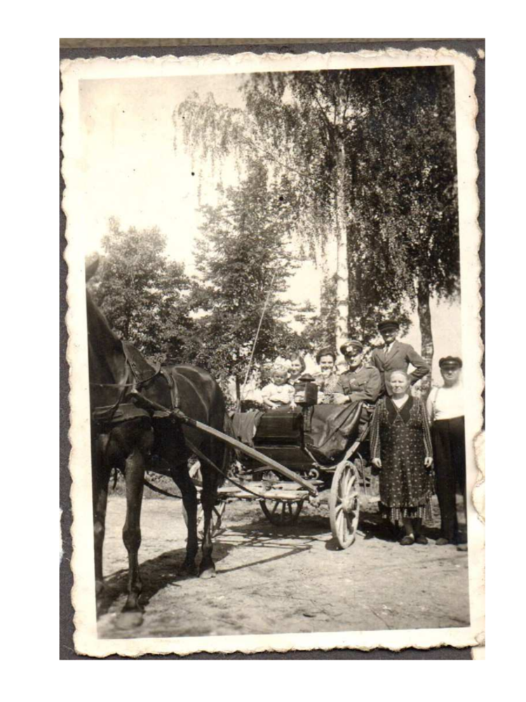 Groß Schillehlen (Großschollen), Familie Bremer, Ausflug mit der Kutsche