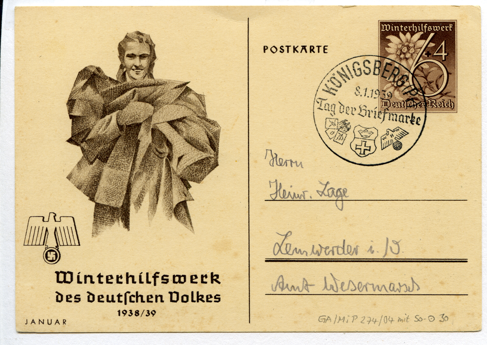 Königsberg (Pr.), Sonderstempel Tag der Briefmarke