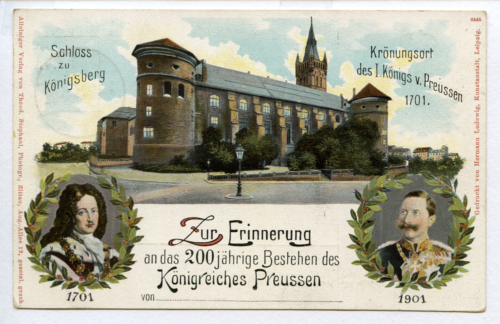 Königsberg (Pr.), Jubiläumskarte zum 200-jährigen Bestehen des Königreiches Preußen