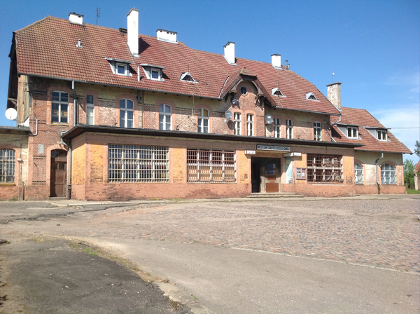 Angerburg (Węgorzewo), ehemaliges Bahnhofsgebäude, jetzt Bahnmuseum