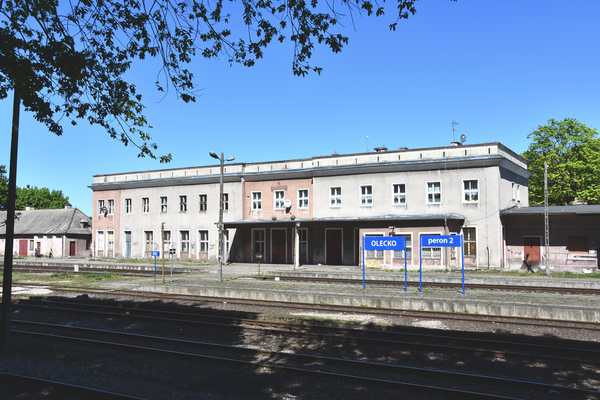 Treuburg (Olecko), Bahnhofsgebäude