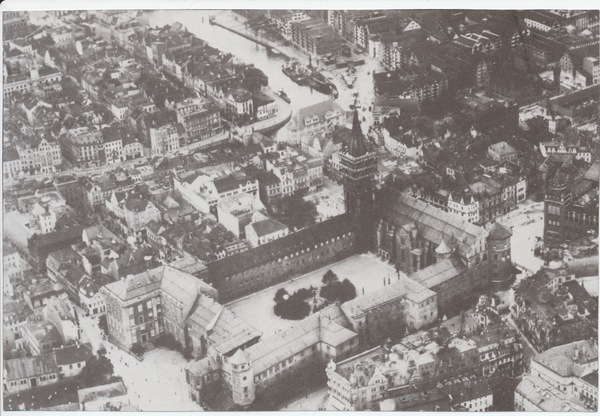 Königsberg, Schloss und Umgebung, Luftbild
