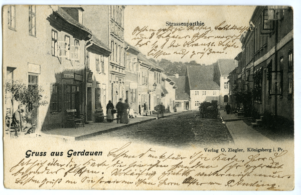 Gerdauen, Wilhelmstraße, Straßenpartie