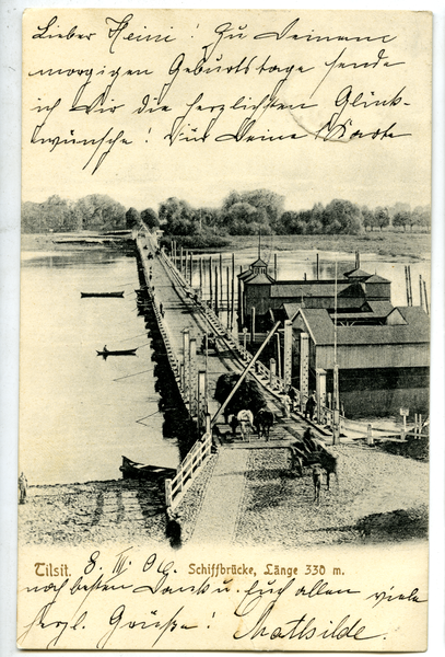 Tilsit, Schiffbrücke