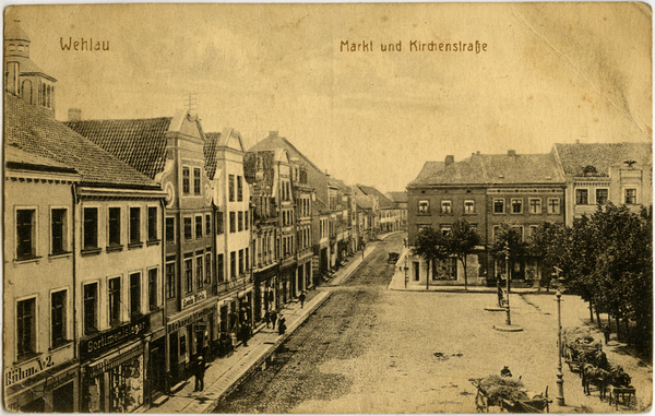 Wehlau, Markt und Kirchenstraße
