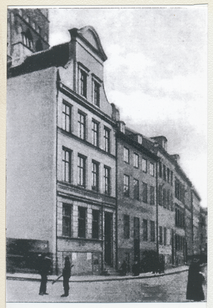 Königsberg (Pr.), Gebäude der Altstädtischen Bergstraße vor Freilegung des Schlosses