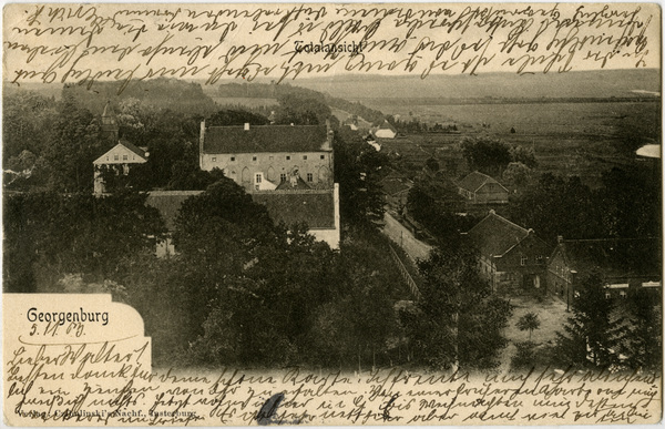 Georgenburg, Ortsansicht mit Schloss