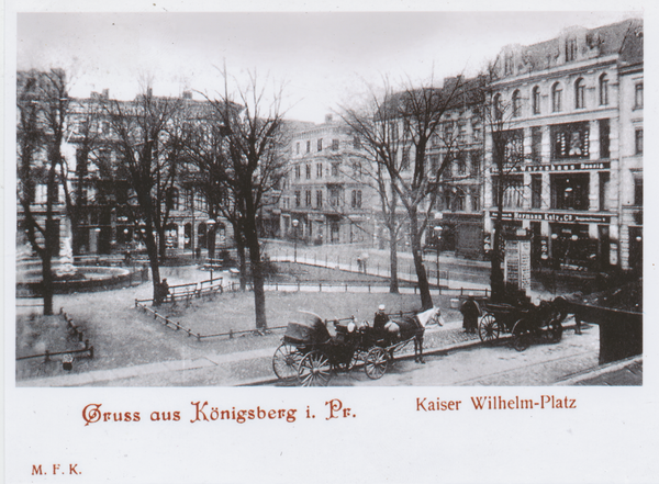 Königsberg (Pr.), Kaiser-Wilhelm-Platz, Blick in die Altstädtische Langgasse