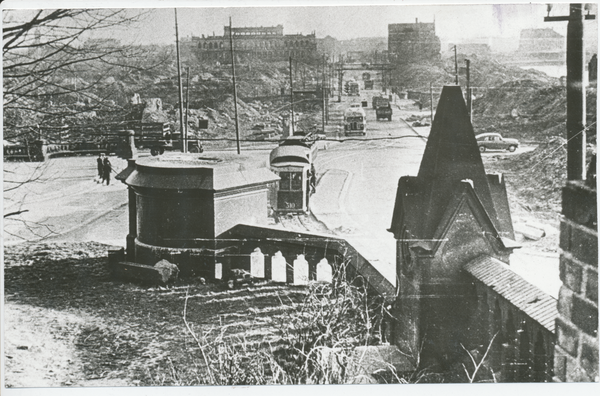 Königsberg (Pr.) (Калининград), Blick vom Schloss auf die Nord-Südachse