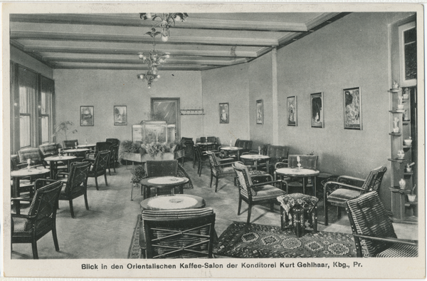 Königsberg (Pr.), Kantstraße, Konditorei Kurt Gehlhaar, Orientalischer Kaffee-Salon