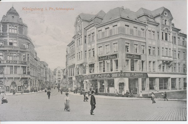 Königsberg (Pr.), Schlossplatz mit Blick in die Französiche Straße