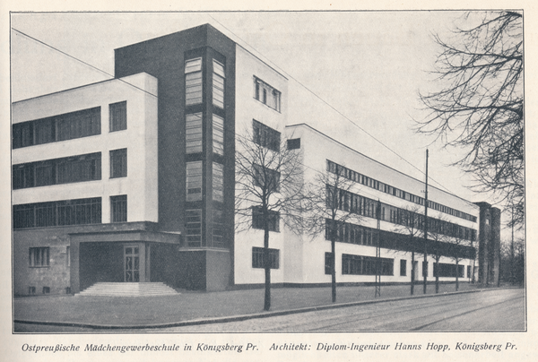 Königsberg (Pr.), Beethovenstraße, Mädchengewerbeschule