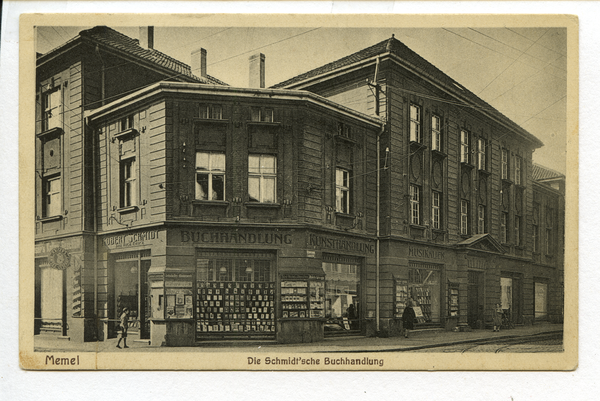 Memel, Börsenstraße, Schmidt'sche Buchhandlung