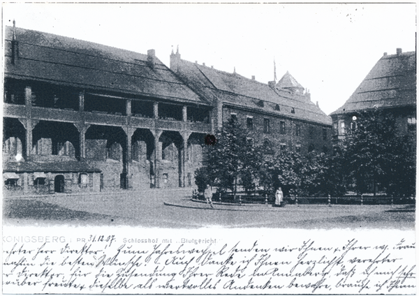 Königsberg, Schloss, Schlosshof mit Blutgericht