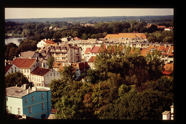 Osterode (Ostpr.) (Ostróda), Evangelische Kirche, Blick vom Kirchturm Richtung Nordwest