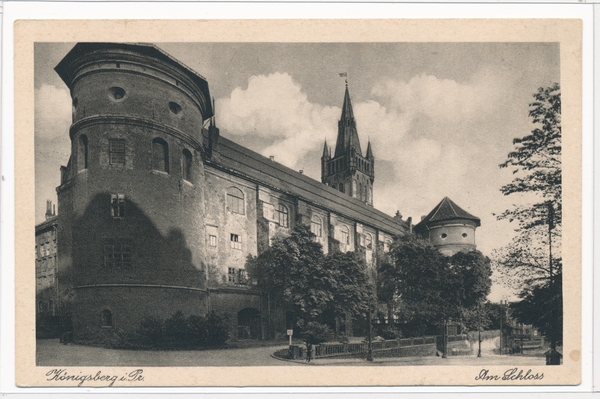 Königsberg (Pr.), Schloss, Westseite