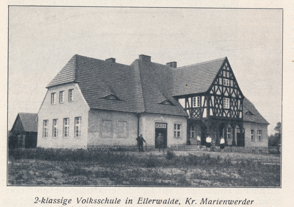 Ellerwalde Kr. Marienwerder, Volksschule, 2-klassig