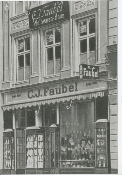 Königsberg (Pr.), Altstädtische Langgasse 58, Kurzwarengeschäft C. J. Faubel