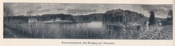 Allenstein, Wasserkraftwerk Alle-Wadang