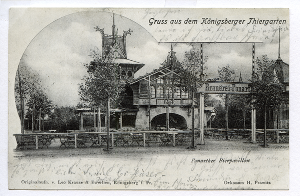 Königsberg (Pr.), Tiergarten, Ponarther Bierpavillion